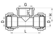 Té femelle C×C×FI, HS100-010