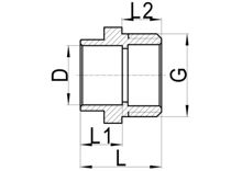 Coupleur droit mâle C×MI, HS110-002