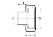Adaptateur femelle 2 pièces, HS110-018