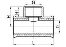 Brass Tee Clamp Saddle / Tapping Saddle, HS120-002