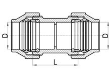 Coupleur droit égal C×C, HS130-001