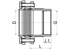Coupleur droit femelle C×FI, HS160-002