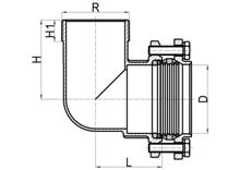 Coude mâle C×MI, HS160-006
