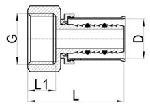 Coupleur femelle droit, HS220-003