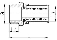 Coupleur droit mâle, HS220-004