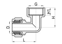 Coude femelle C×FI, HS230-005