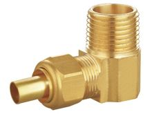 Coude mâle à compression avec insert en laiton, HS280-006