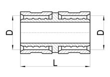Coupleur droit égal C×C, HS300-001