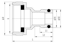 Adaptateur femelle pour robinet à usage intensif, HS320-003