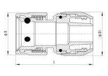 Connecteur de tuyau sans butée d'eau (3 billes d'acier), HS320-010
