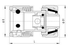 Connecteur de tuyau sans butée d'eau, HS320-015