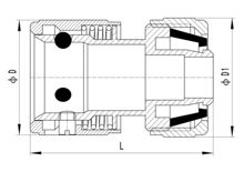 Connecteur de tuyau sans butée d'eau pour travaux légers, HS320-016  